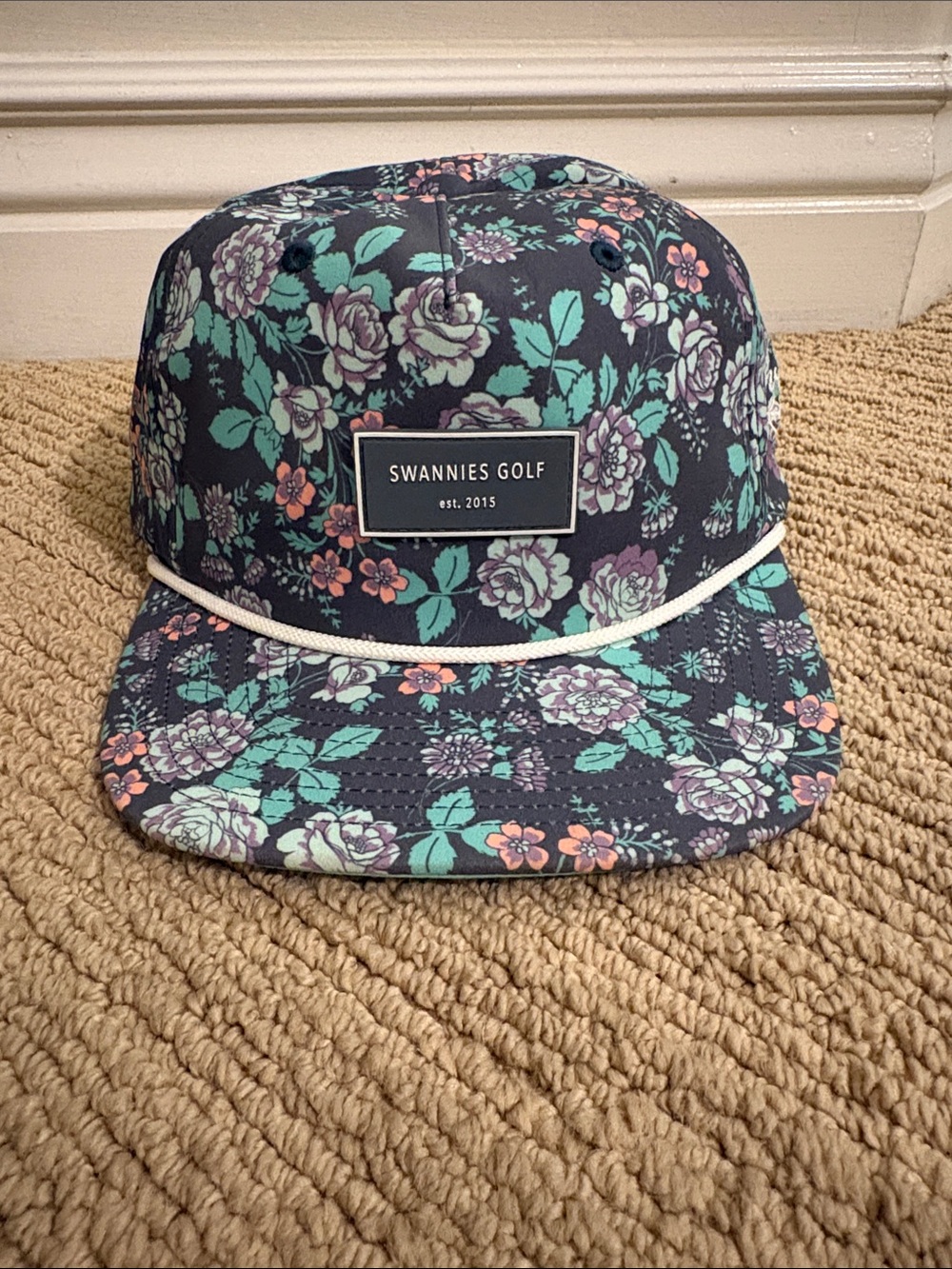 Swannies Golf Floral Snapback Hat